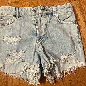 Zara Faded Blue Denim Pants